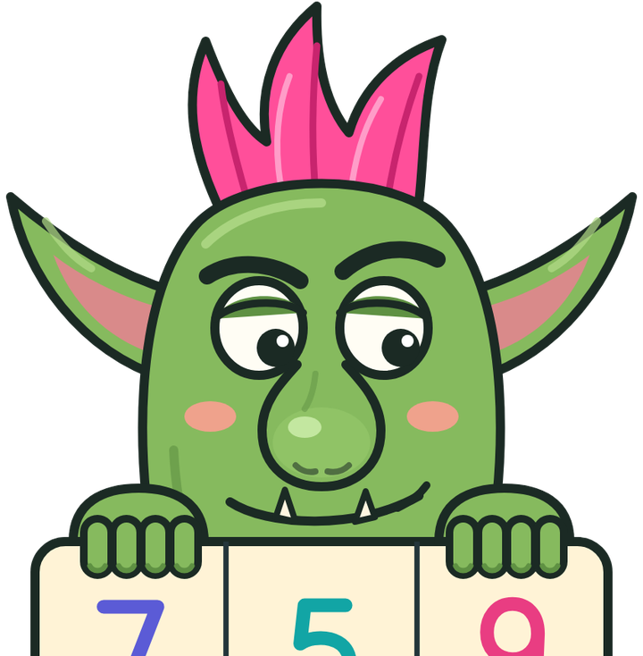 A green troll with a pink tuft of hair peeking over the TrollSoft name